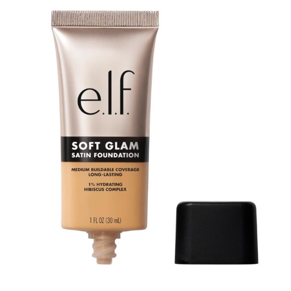 e.l.f. Soft Glam Foundation, Medium warm 30  1 Fl Oz (Pack of 1),